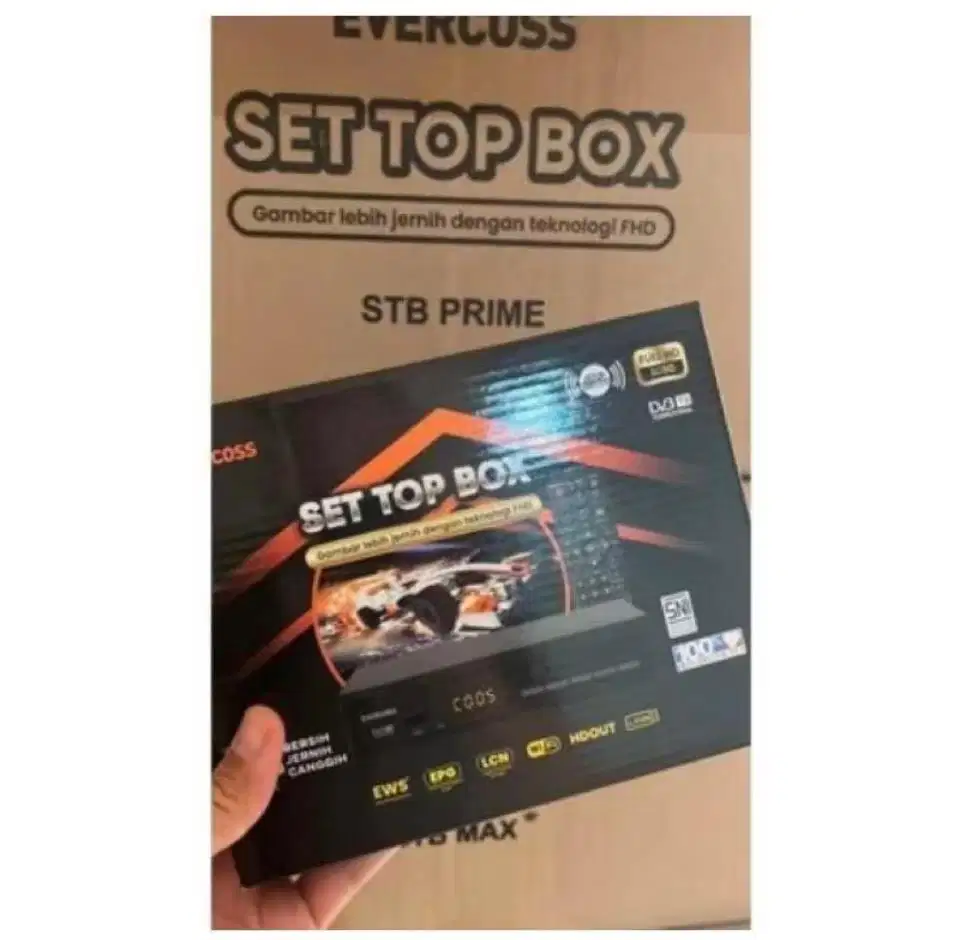 STB Set Top Box Antena TV  Evercross 2025 Garansi Baru