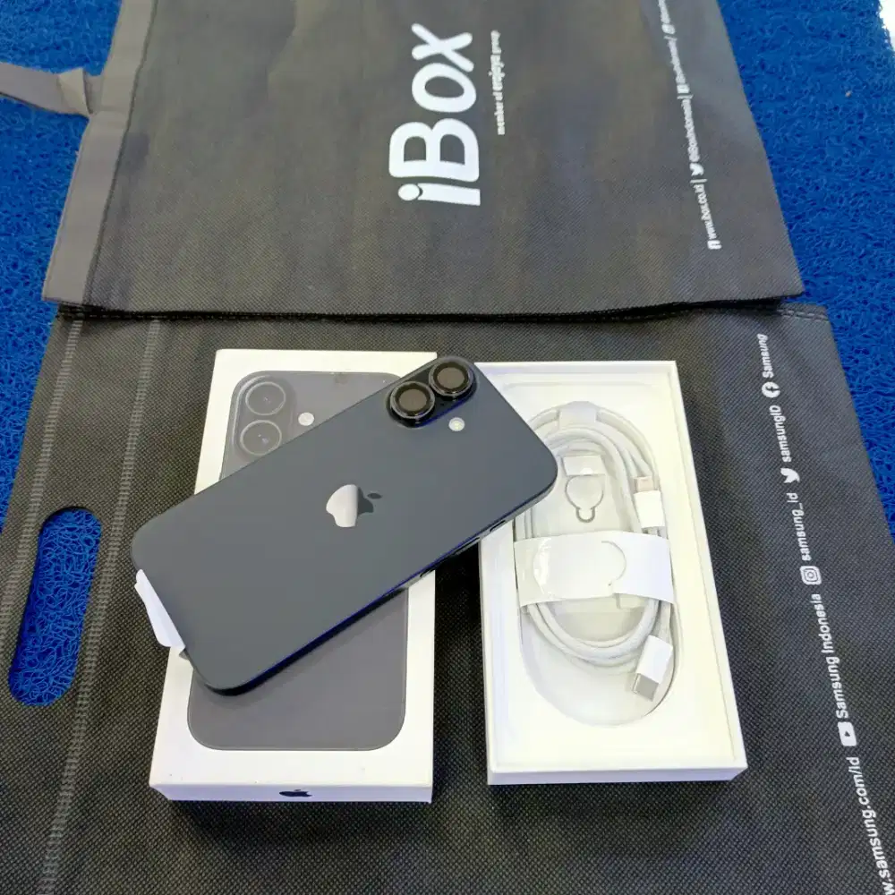 Iphone 16 128gb baru pake 3 Bln 99% msh kyk baru grs resmi iBox
