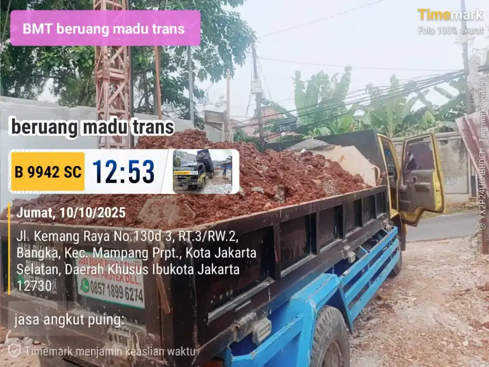 Jasa buang puing dan pengurugan