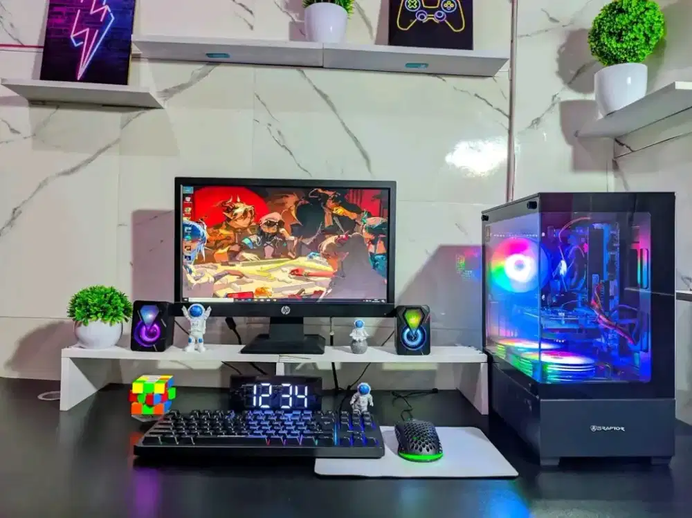 Pc gaming editing i7 3770-Ram 16gb-Ssd 256Gb Fullset tinggal colok