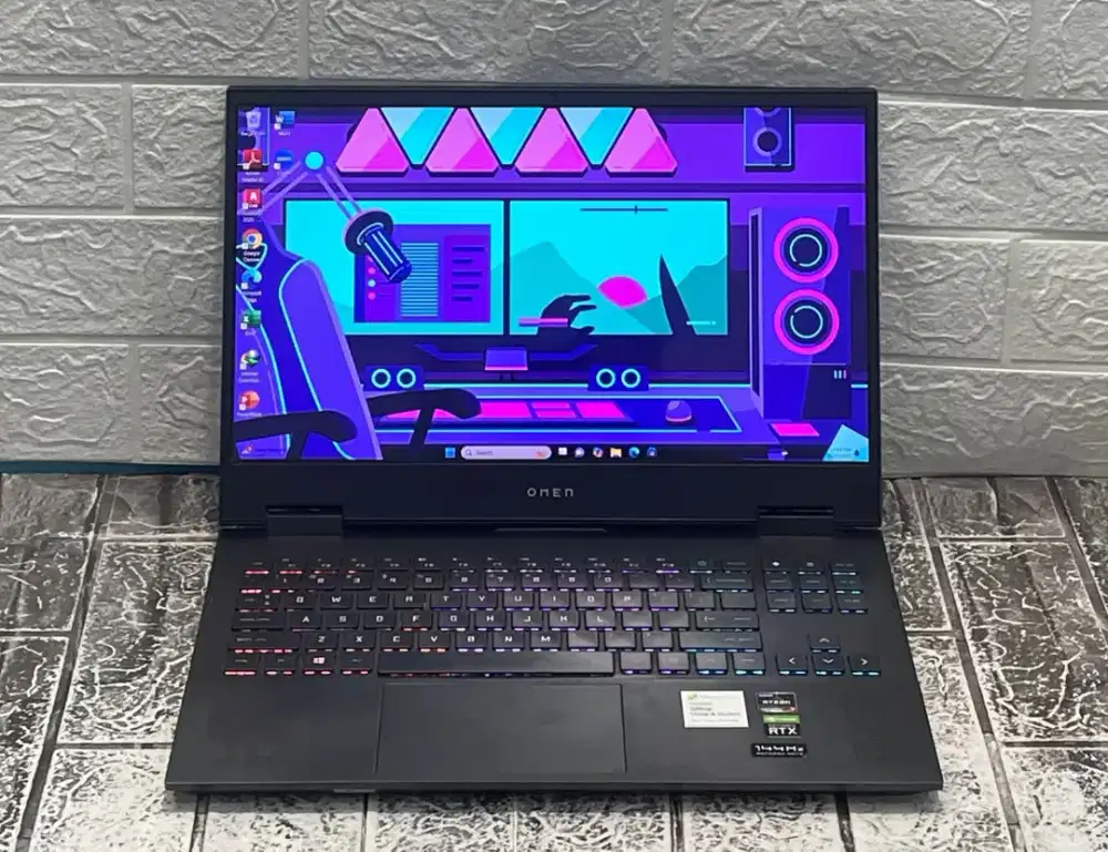 Jual Laptop: HP Omen 15-en1029Ax  RAM 16GB SSD 512GB RTX 3060 Gaming
