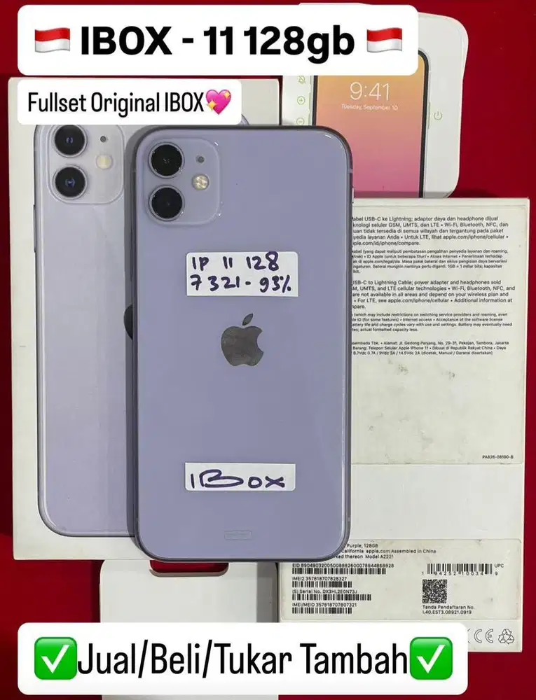 Iphone 11 128 Gb Purple Resmi ibox bisa cicilan 0%