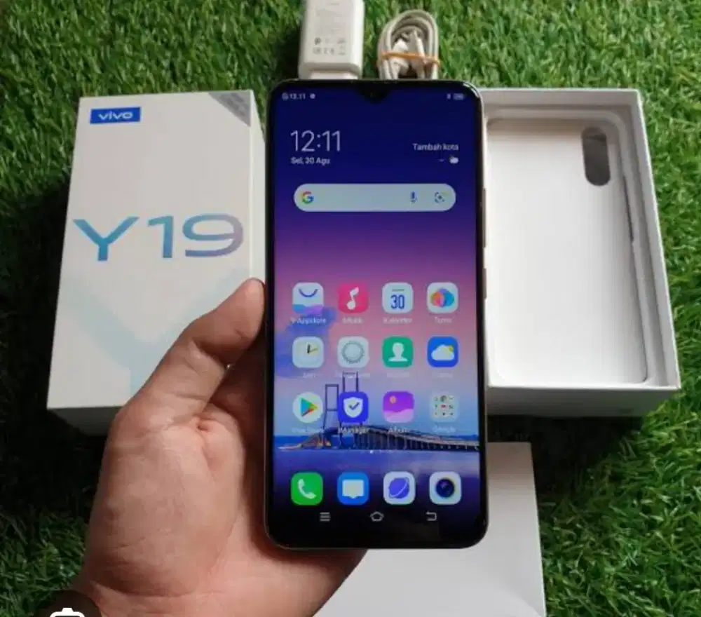 Murah hp Vivo Y19 6/128 lkp mulus normal