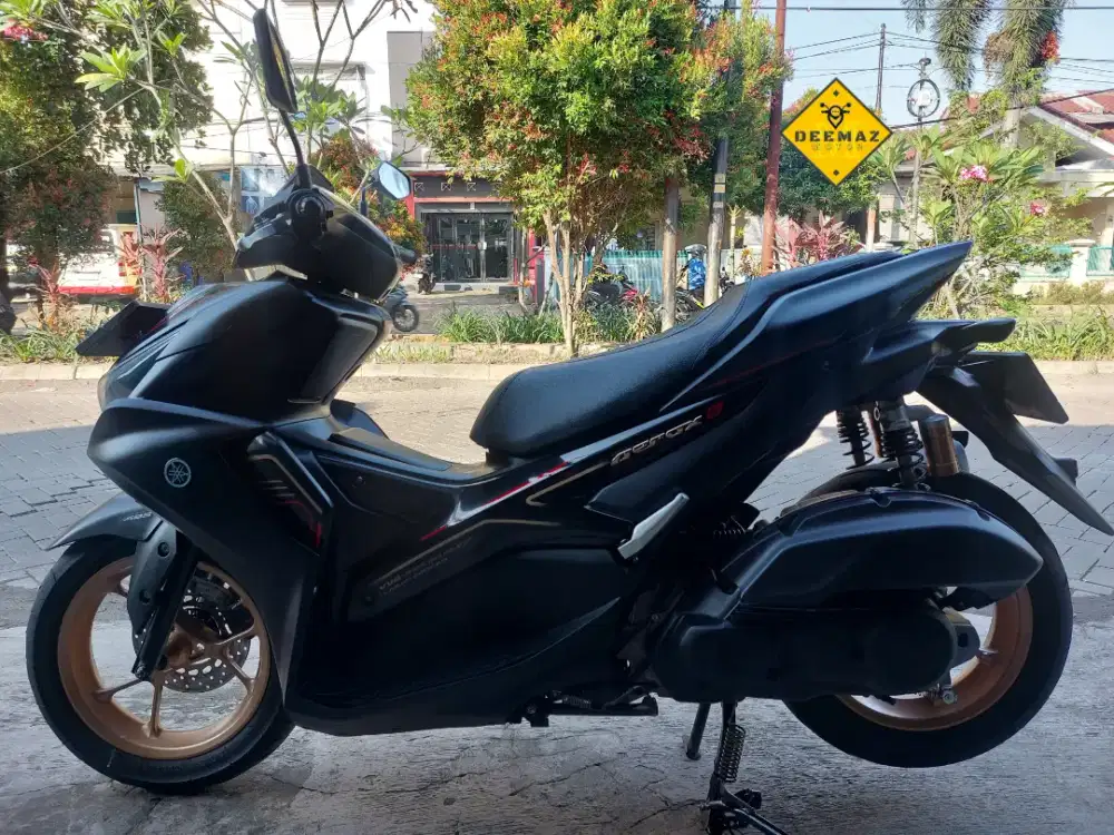 (DP 500)‼️ Yamaha Aerox S ABS Keyless Connected Hitam Mulus 2023