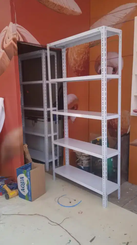 Rak buku rak serbaguna rak besi