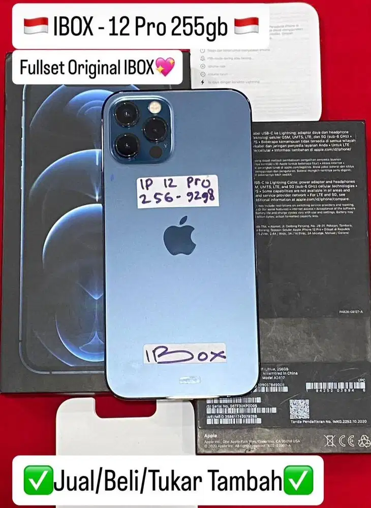 Iphone 12 Pro 256 Gb Pasific Blue Resmi ibox bisa cicilan 0%