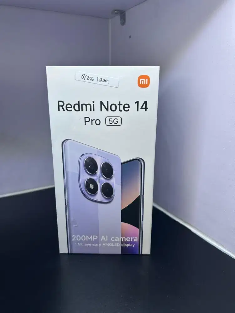 REDMI NOTE 14 PRO 5G RAM 8/256GB BARU GARANSI RESMI NASIOANL 15 BULAN