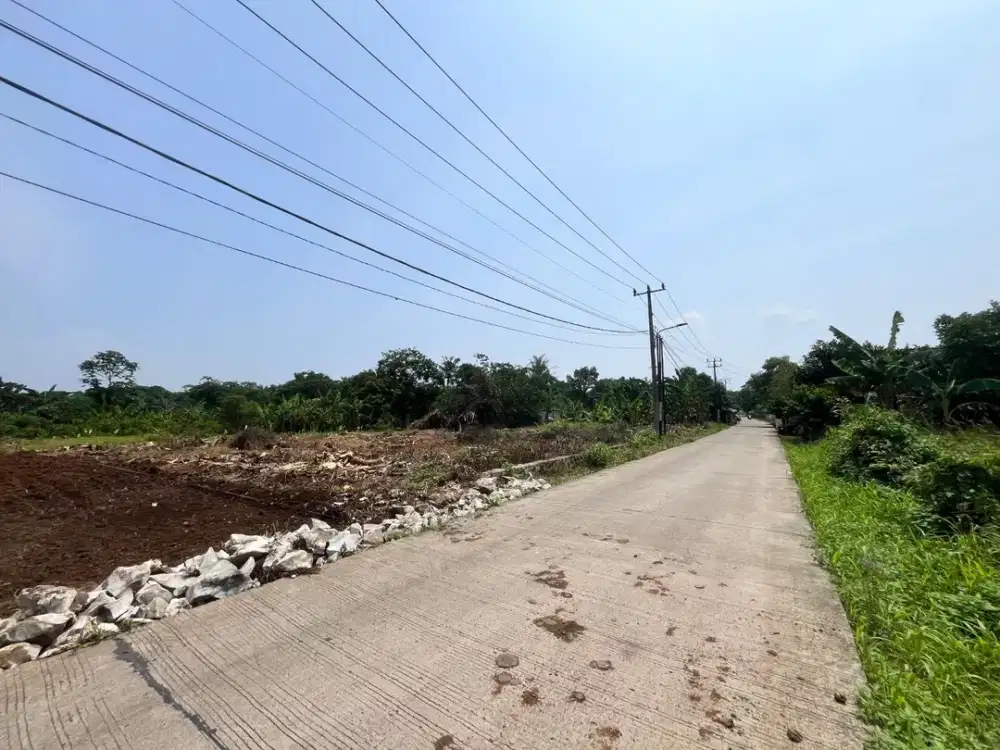 Dijual Tanah Kavling Cisauk Tepi Jalan 1 jutaan/m - 10 menit Stasiun Jatake