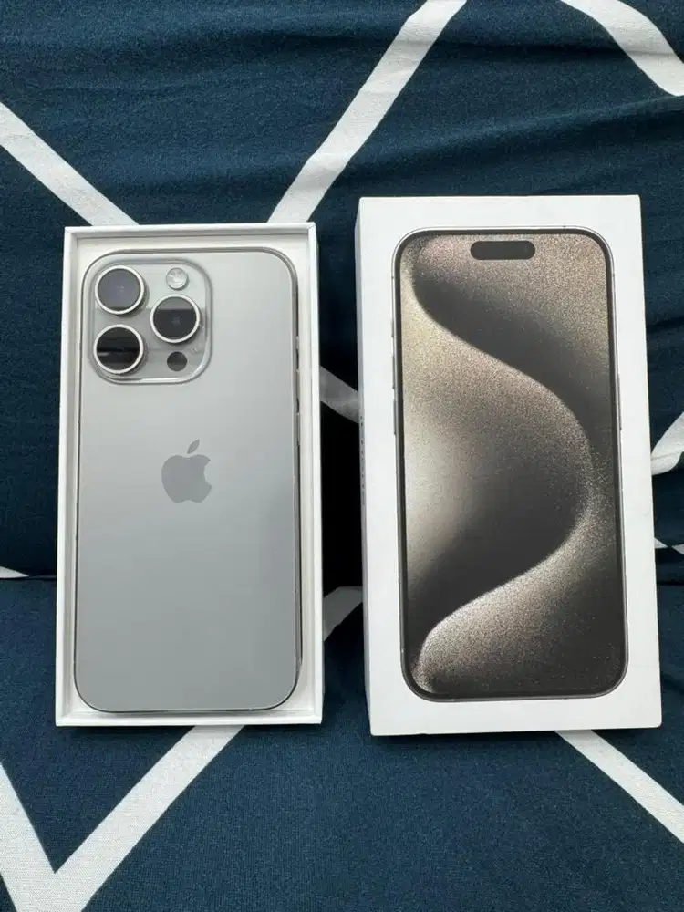 Iphone 15 pro 128Gb second ibox natural mulus no minus fullset ori