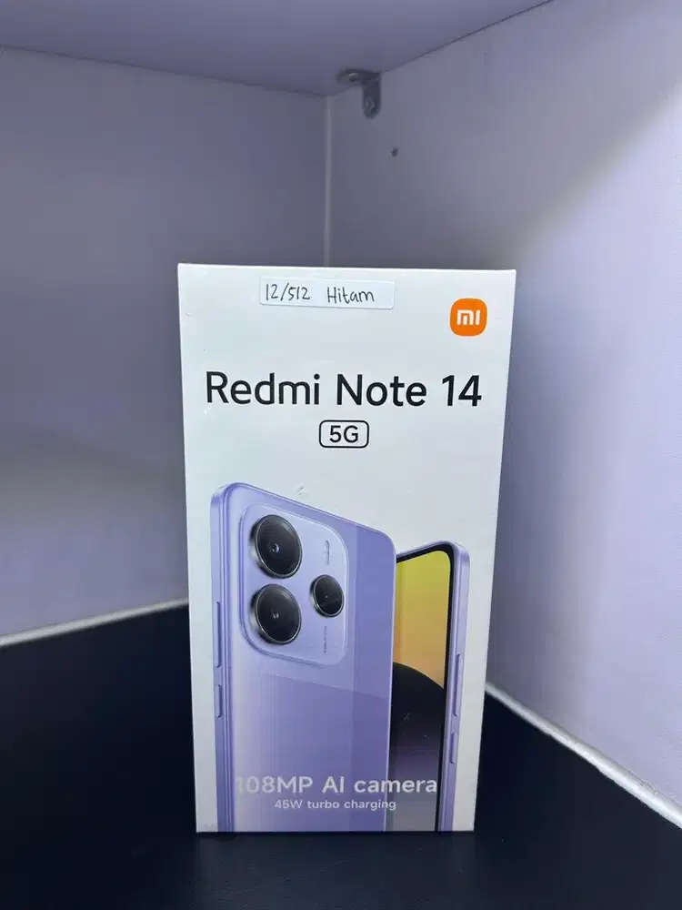 REDMI NOTE 14 5G RAM 12/512GB BARU GARANSI RESMI NASIONAL 15 BULAN