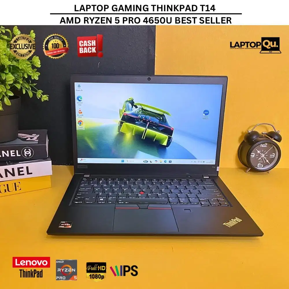 THINKPAD T14 AMD RYZEN 5 PRO 4650U RAM 16GB/SSD 512GB NVME/GRADE A