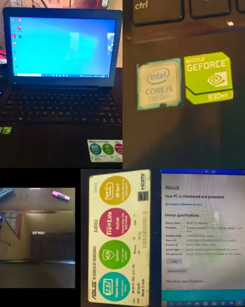 Laptop Asus Icore 5