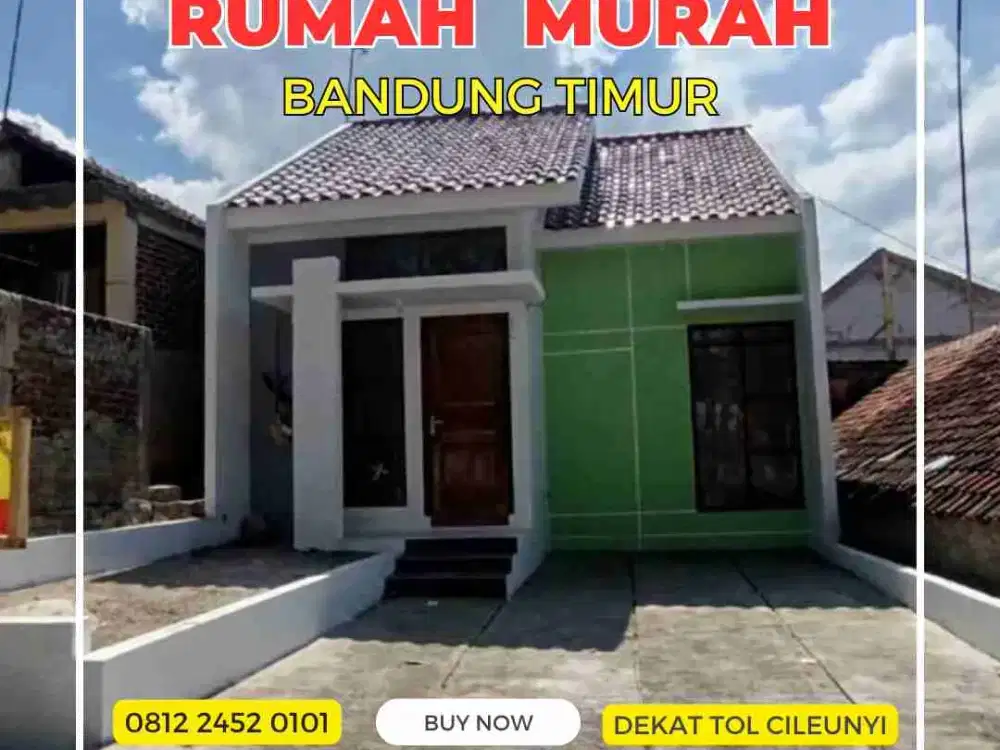 Rumah Murah di Bandung Timur, Pinggir Jalan Umum & Dekat Tol Cileunyi