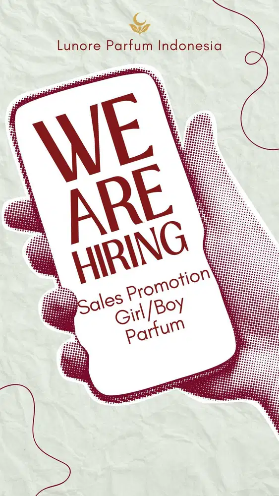 Dibutuhkan Segera: Sales Promoter (SPG/SPB) Brand Parfum Lunore