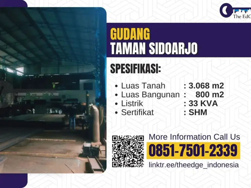 Jual Gudang Raya Kletek Sidoarjo - The EdGe