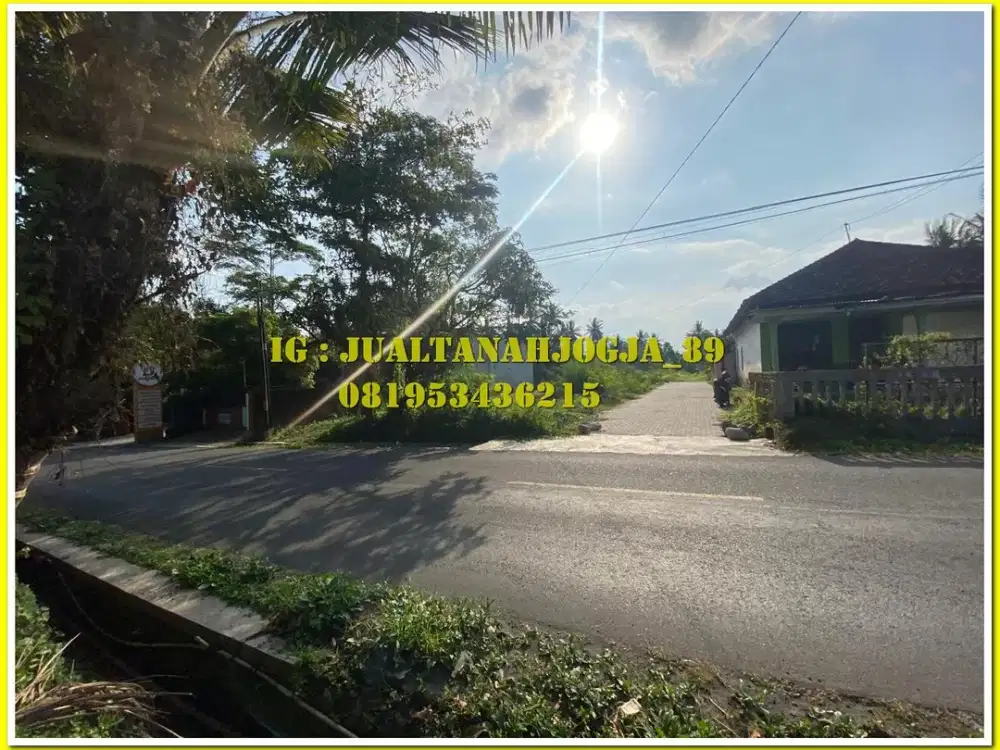 Jual murah tanah dekat Pasar tempel Sleman ,SHM P unit