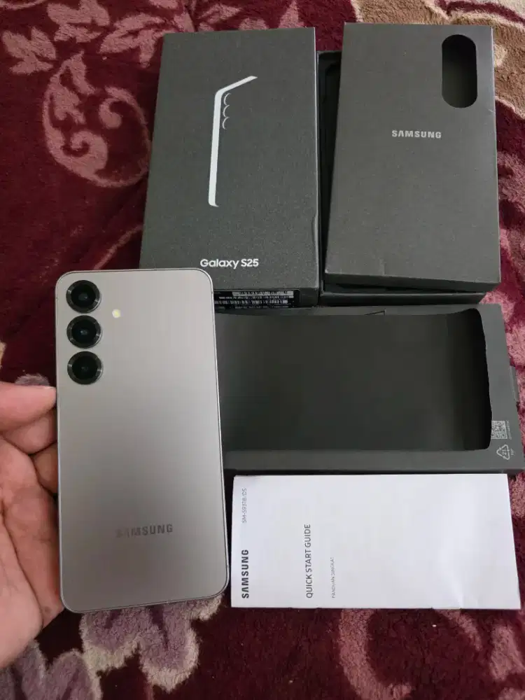 samsung S25 ram 12/512gb garansi 28-02-2026 resmi sein,fulset original