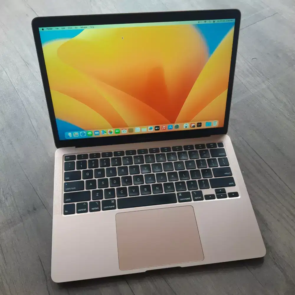 Macbook air 2020 core i3 ram 8gb ssd 256gb rose gold mulus bisa cod