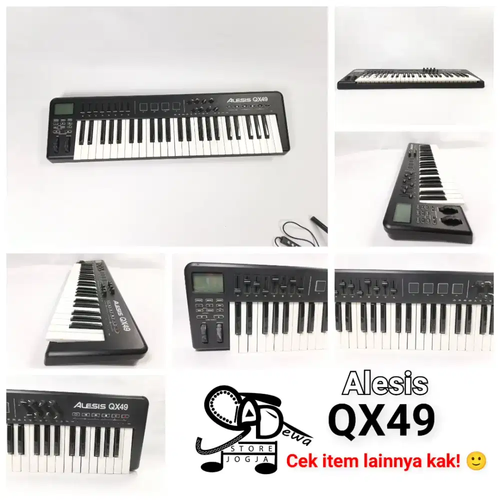 ALESIS QX49 MIDI CONTROLLER QX 49 CONTROLER KEYS KEY KEYBOARD bkn v49