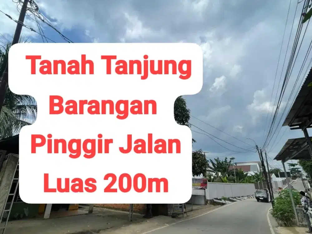 Tanah Tanjung Barangan Pinggir Jalan ASPAL