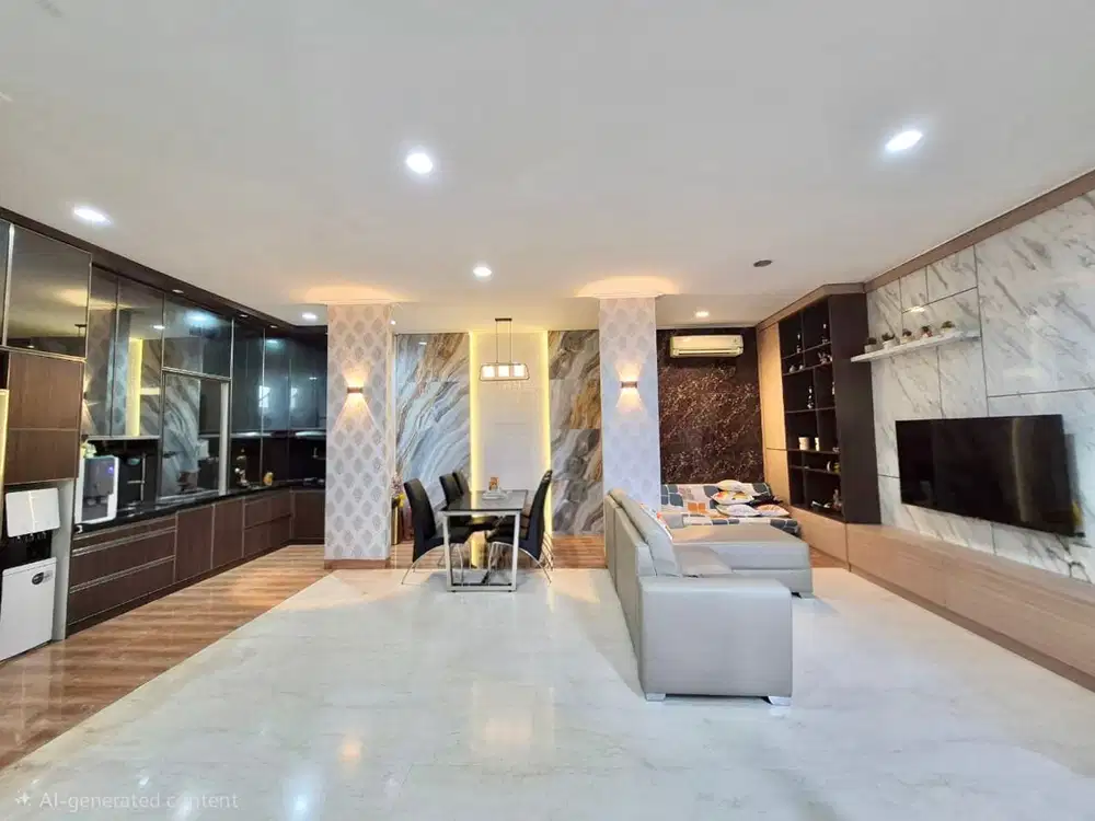 Disewa Rumah Golf Island PIK Full Furnish Lengkap Uk 8x15 Jarang Ada