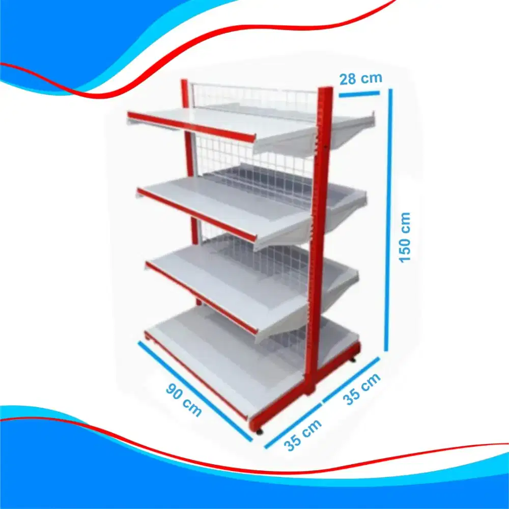 RAK GONDOLA MINIMARKET DOUBLE T150