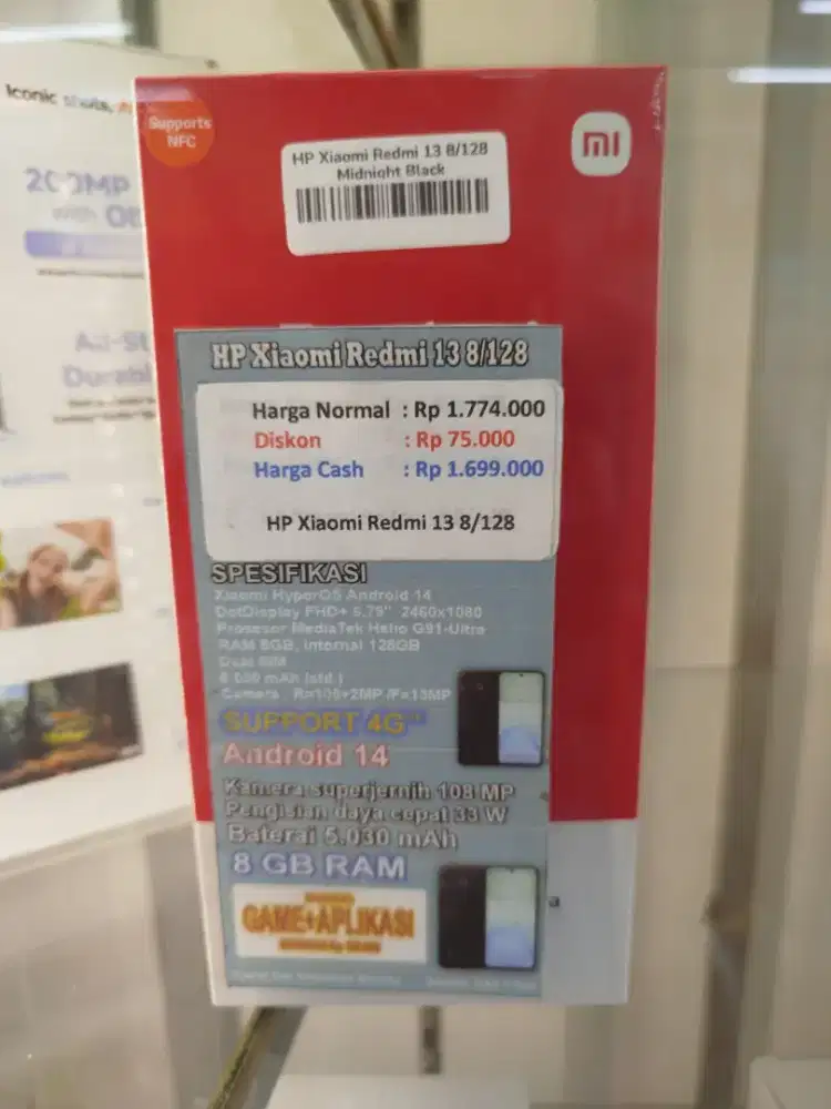 HP XIAOMI REDMI 13 RAM 6/128