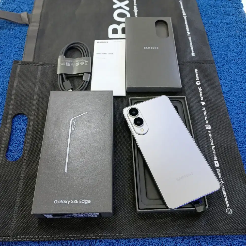 Samsung Galaxy S25 edge 12-256gb pake 3 bulan 99% like new resmi sein