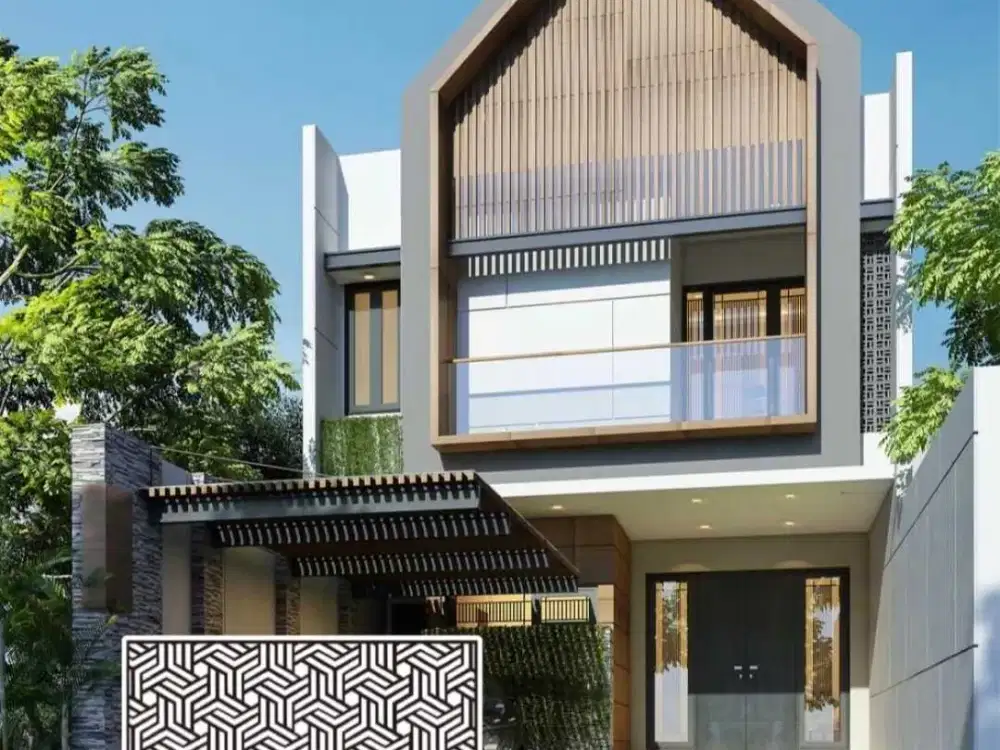 Rumah mewah 2 lantai dalam cluster dekat tol Cimanggis 1,5M