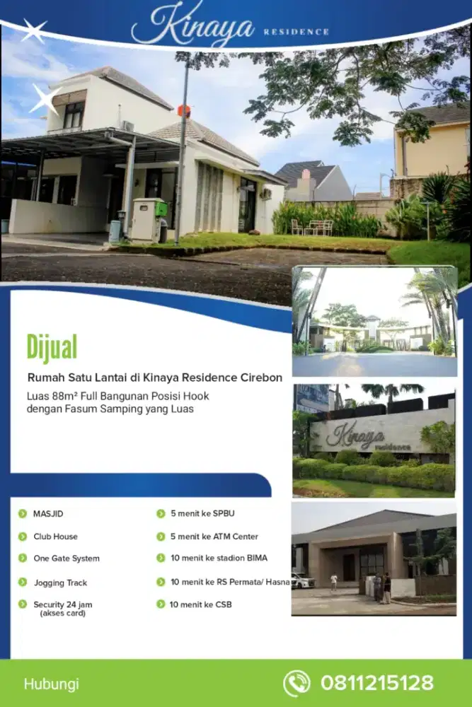 Rumah 1 Lantai di Kinaya Residence Cirebon