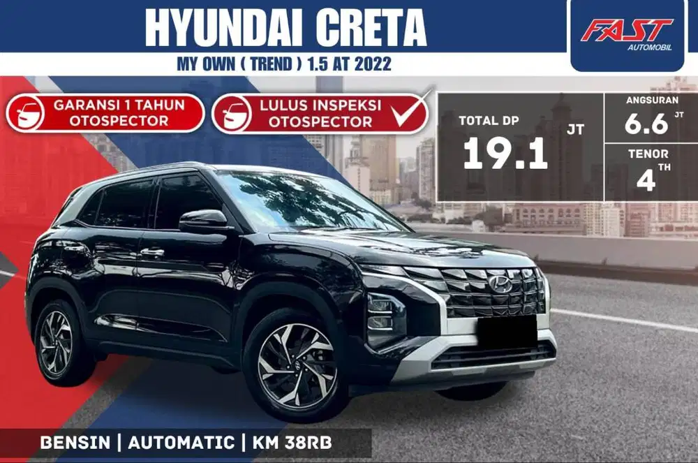HYUNDAI CRETA MY OWN ( TREND ) 2022 1.5 AT LOW KM.38RB PJK PJG#3ST