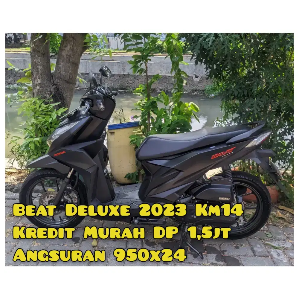 Beat Deluxe 2023 Hitam Doff Km14Rban
