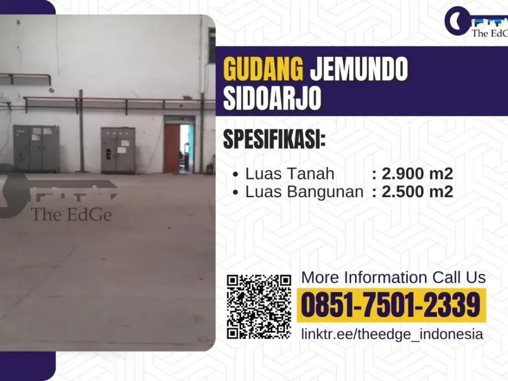 Disewakan Gudang Taman Sidoarjo - The EdGe