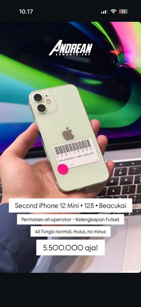 Second Iphone 12 Mini 128gb Beacukai