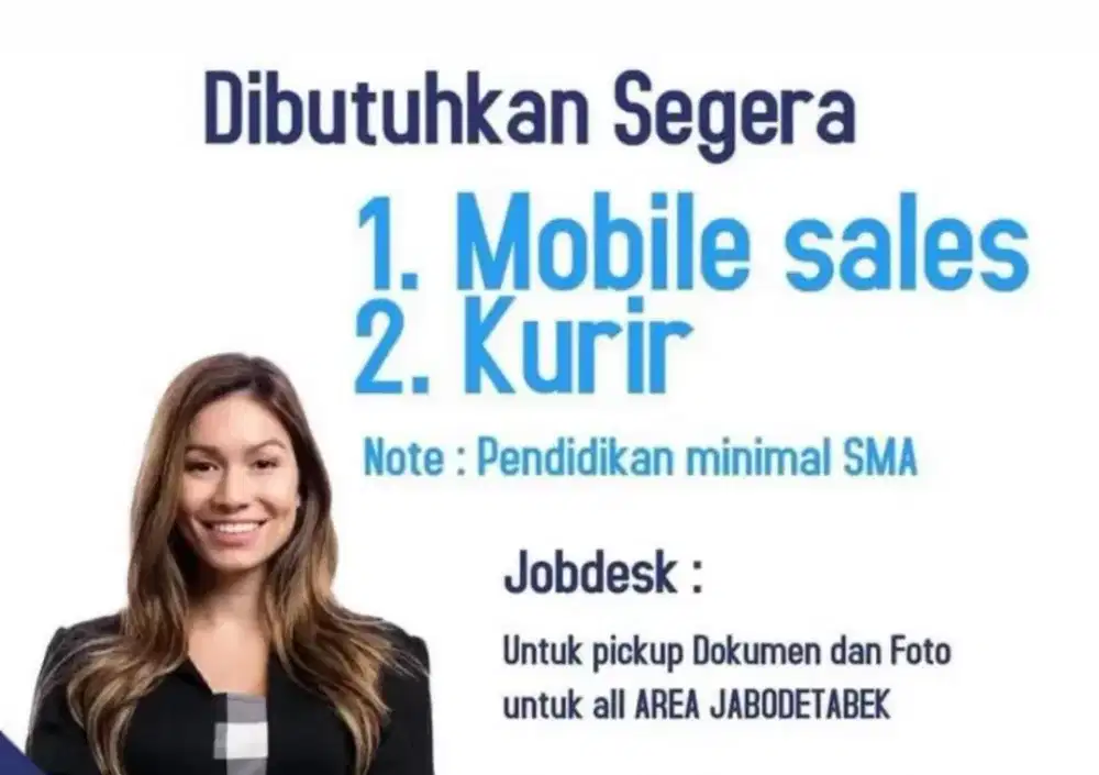 Loker mobile sales area jadebotabek