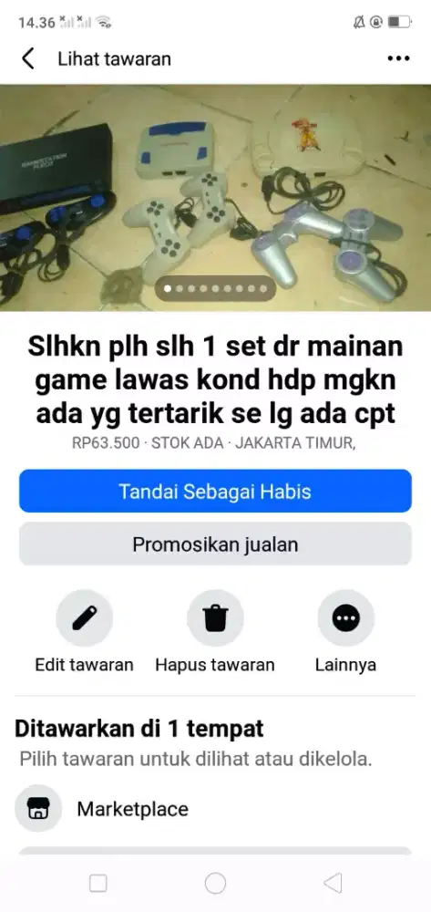 Slhkn plh slh 1 set mainan ank2 game lawas kond hdp mgkn tertarik