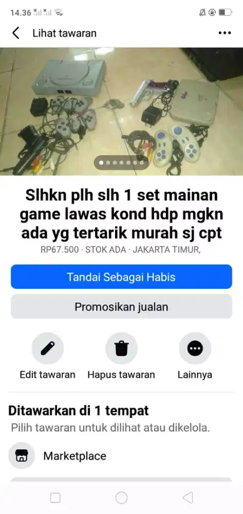 Slhkn plh slh 1 set mainan ank2 game lawas kond hdp mgkn tertarik