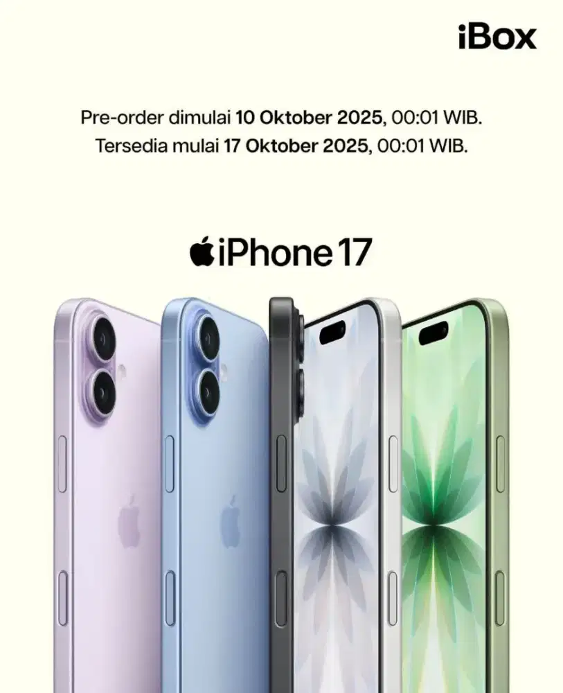 Promo cicilan 0% iPhone 17 series bebas 2 kali angsuran