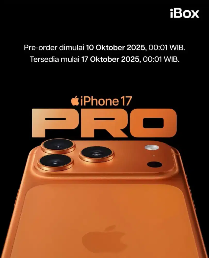 Cicilan 0% iPhone 17 pro 128GB bebas 2 kali angsuran home credit