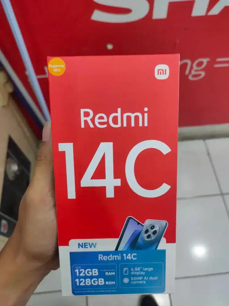 Redmi 14c ram 6/128 barang full set mulus
