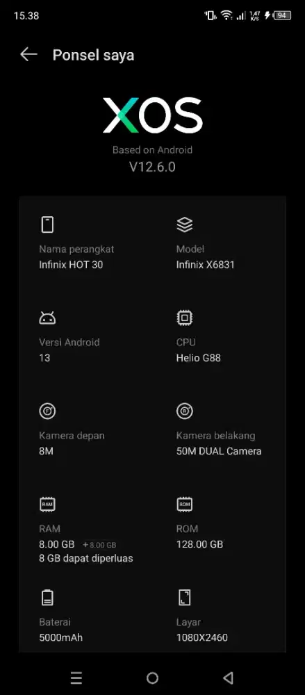 Infinix hot 30 8/128gb