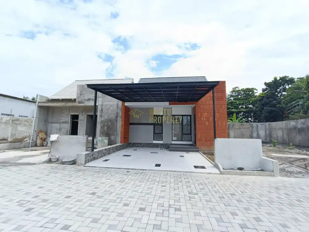 RUMAH SIAP HUNI DI CEBONGAN SLEMAN, DESIGN MODERN TROPICAL DALAM CLUSTER