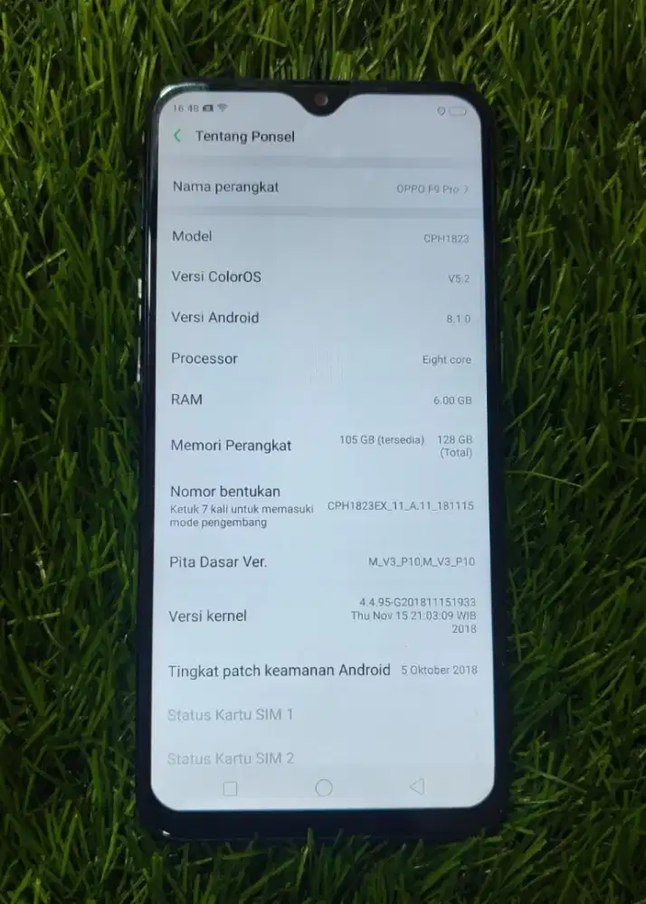 Oppo F9 Pro Ram 6/128