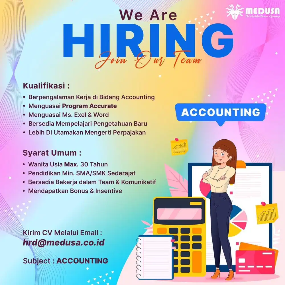 LOWONGAN  ACCOUNTING - ADMIN