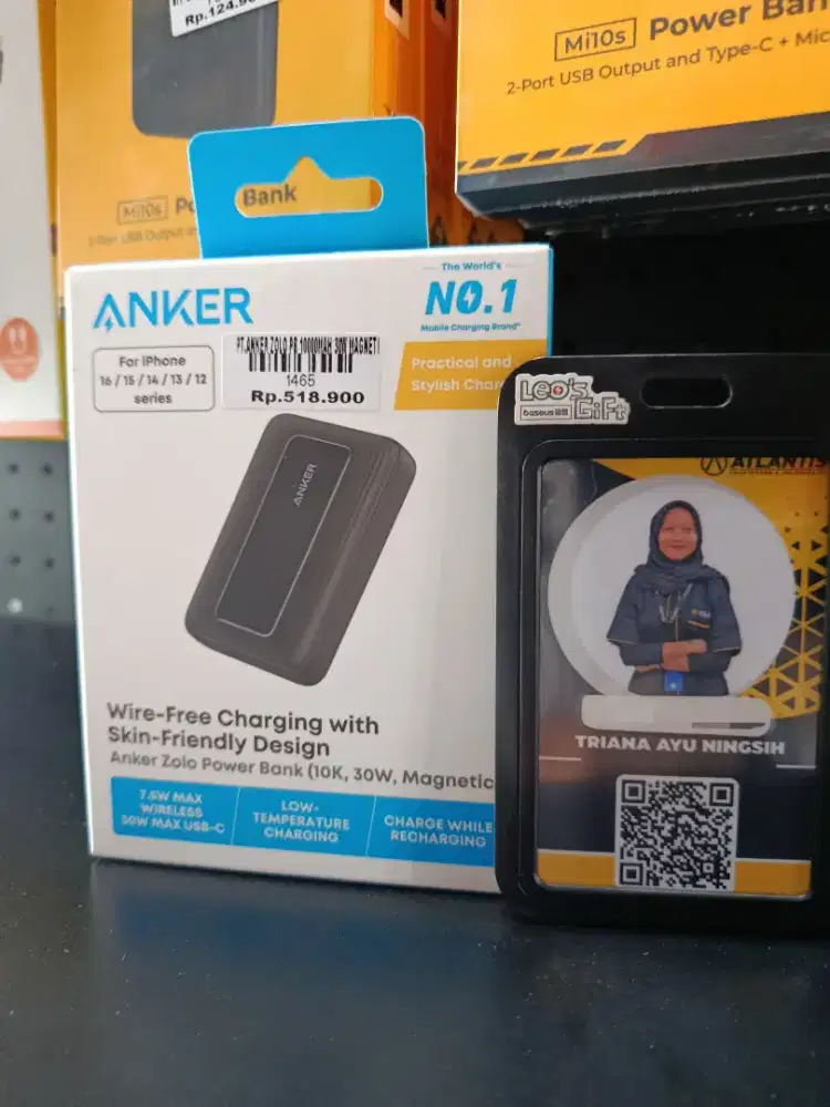 PT ANKER ZOLO PB 10000MAH 30WATT MAGNET