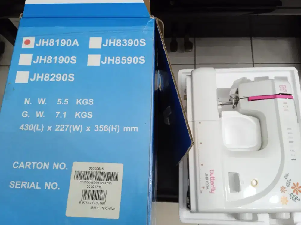 Mesin jahit Butterfly portable, jual murah