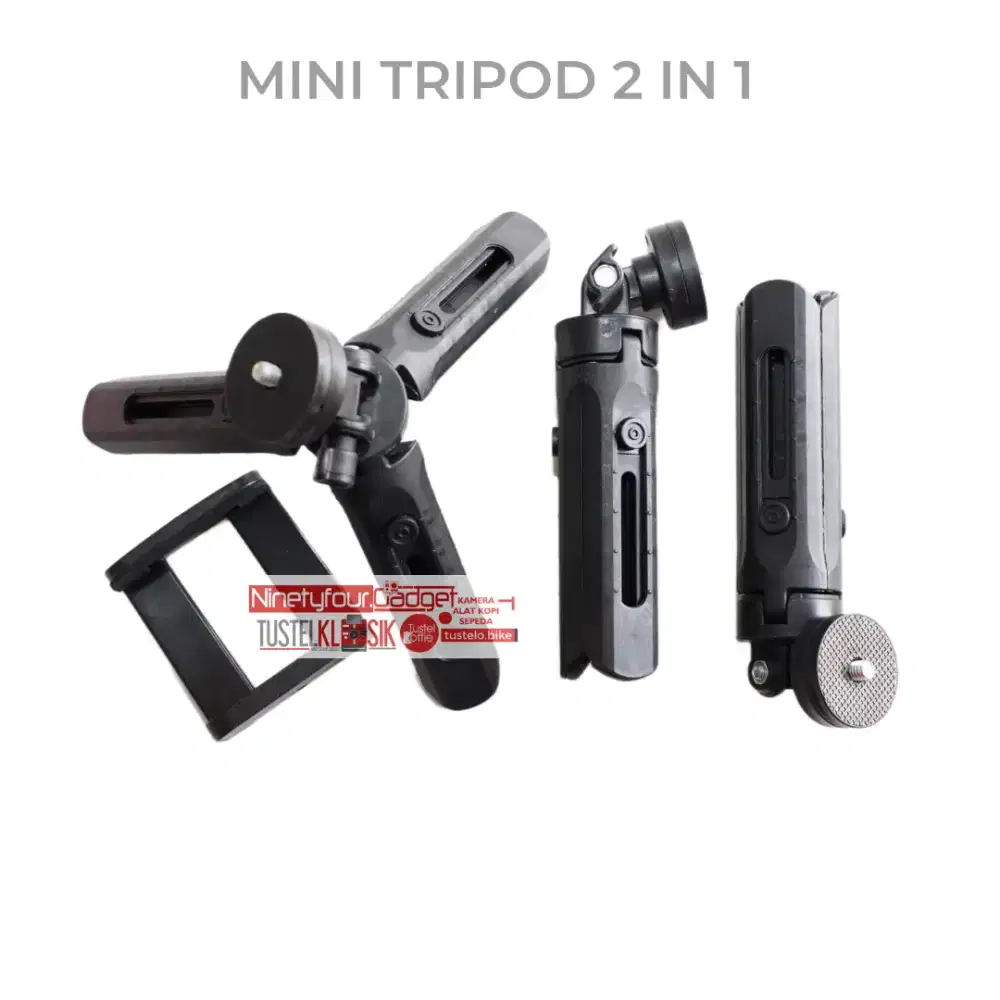 Mini Tripod 2 in 1 Hand Grip Smartphone Action Camera Plus Holder HP