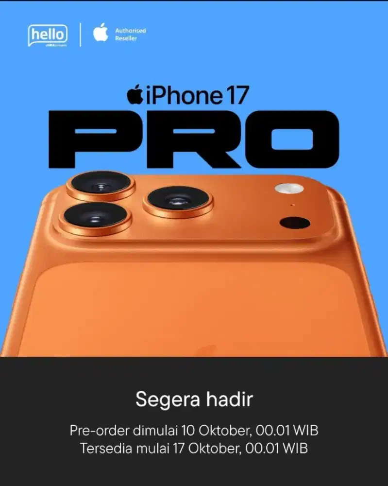 Credit Iphone 17,cukup bawa KTp aja ,Tanpa survey!