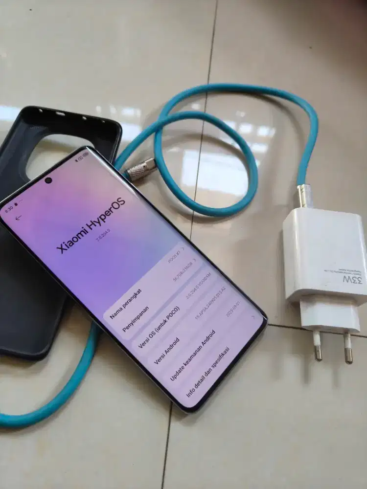 Poco X7 5G ram 8/256 kelengkapan hp charger