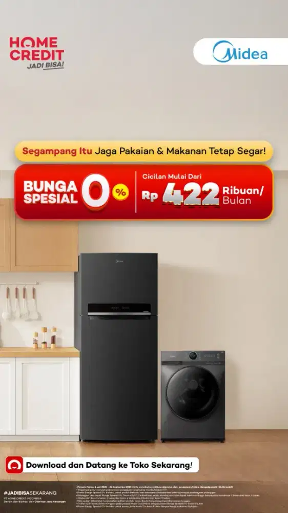 Kulkas Midea Cicilan Tanpa Kartu Kredit